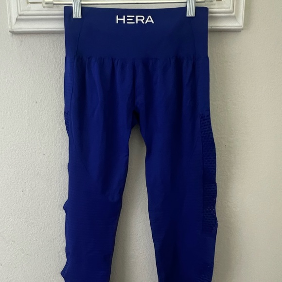 Hera Hero woman Large blue workout leggings New - Picture 1 of 4